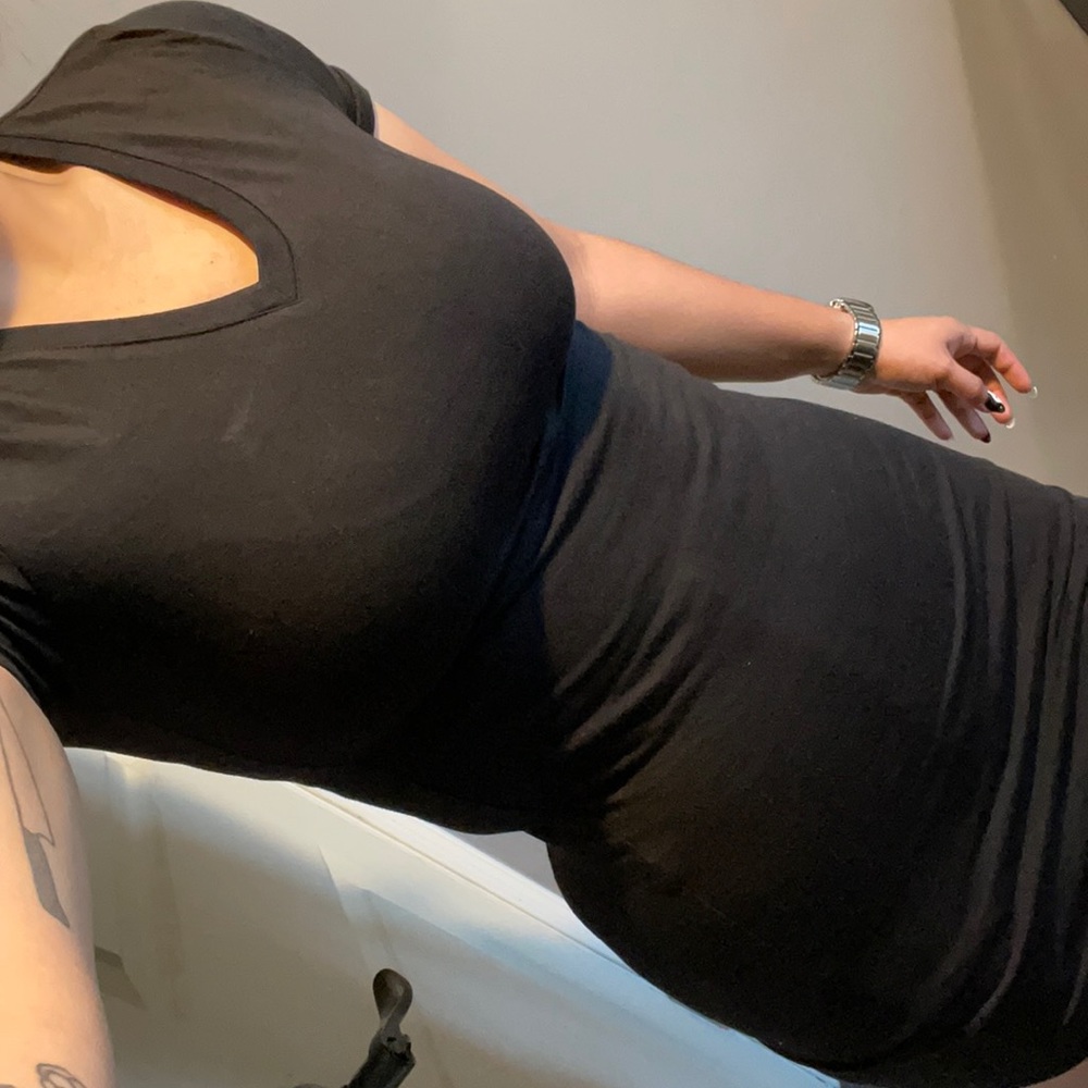 Black tshirt dress small